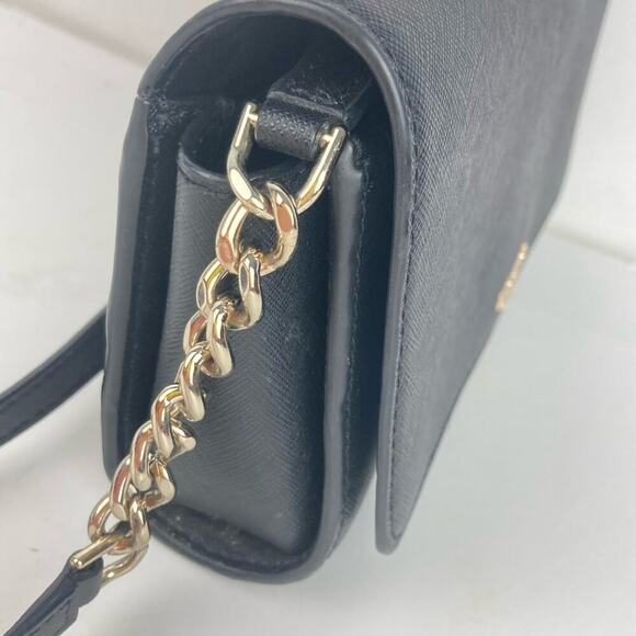 KATE SPADE Staci Small Flap Leather Crossbody in Black - Picture 10 of 15